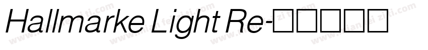 Hallmarke Light Re字体转换